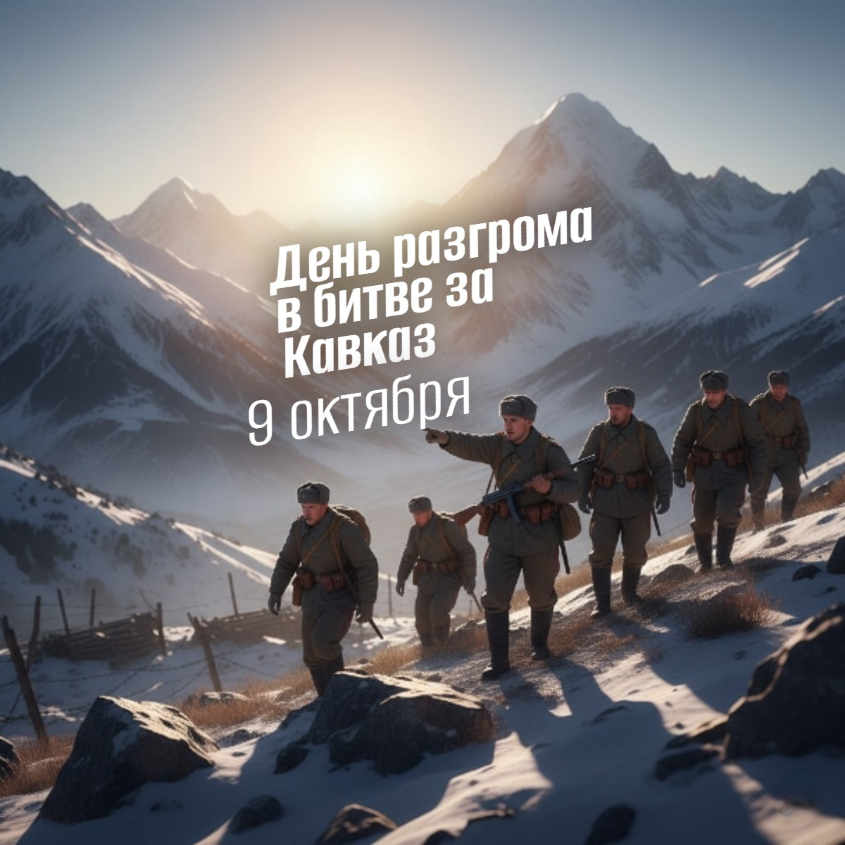 9 октября: День разгрома немецко-фашистских войск в Битве за Кавказ 1942–1943. История, значение, традиции и программа мероприятий 2025 года