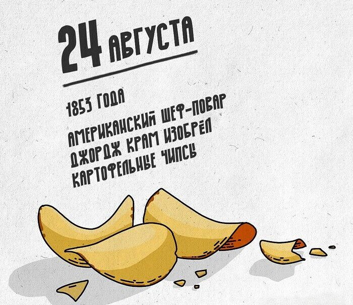 24 августа — День рождения чипсов 2025: история, рецепт приготовления, факты и идеи для празднования