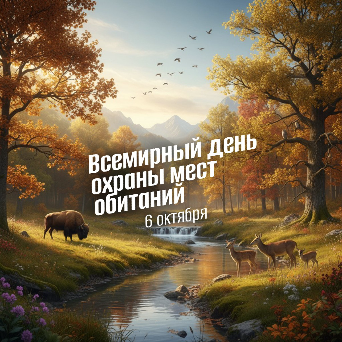 6 октября 2025: День охраны мест обитаний: ключ к выживанию природы