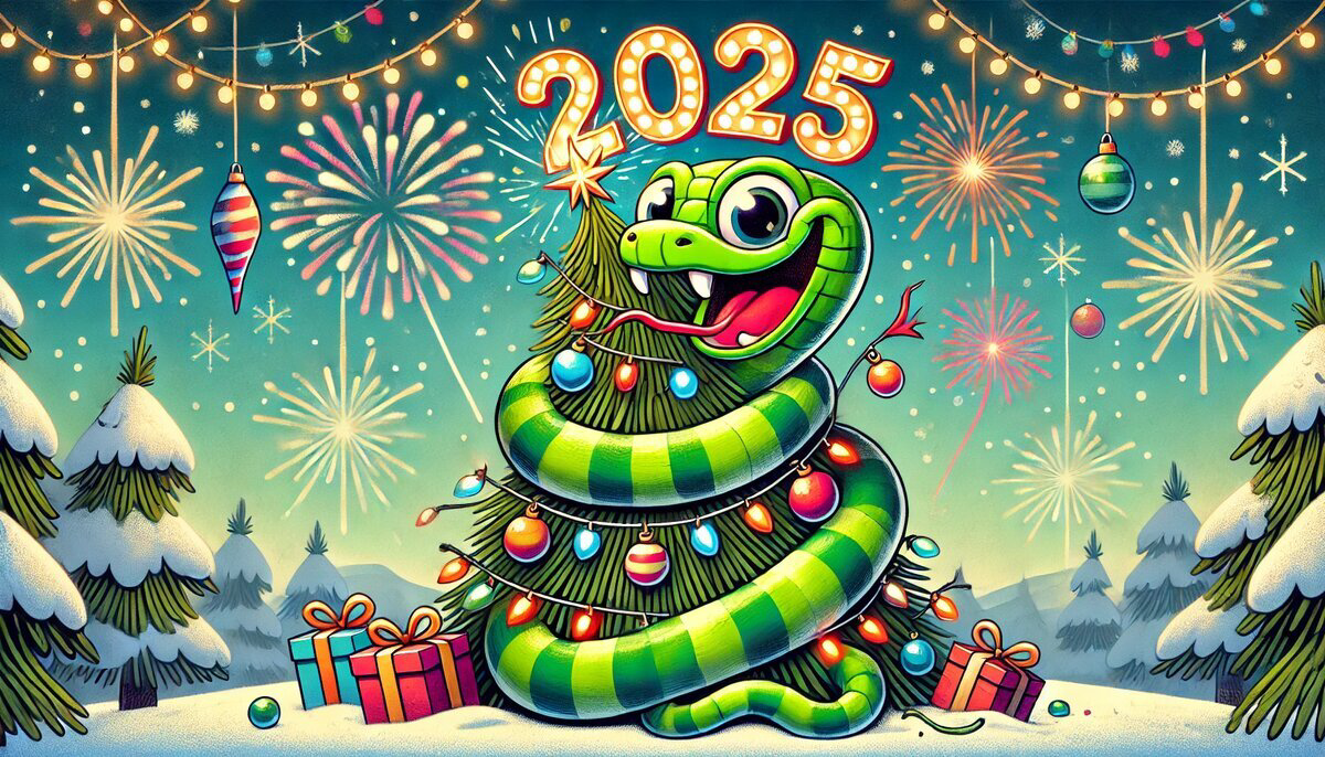 Символ 2025 года — Зеленая Деревянная Змея.