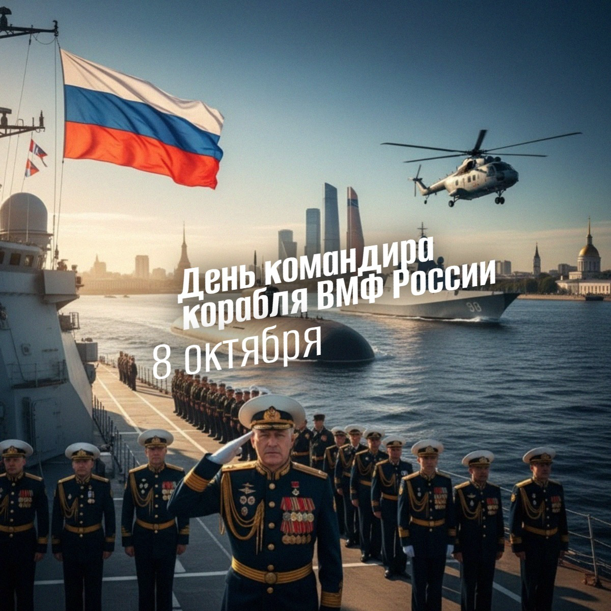 День командира корабля ВМФ России 8 октября 2025: История, традиции, программа