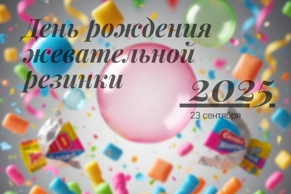 День рождения жевательной резинки 23 сентября 2025: История, традиции и главные события года